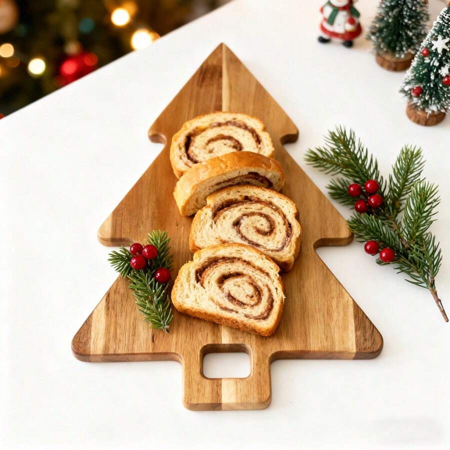 Christmas Tree Cutting Board Tray, Racket Shaped Cutting Board, Racket Design Tray Cutting Board, Creative Rosewood Wooden Tray Cutting Board, Wooden Cheese Board, Cold Cut Meat Platter, Steak Serving Platter, Portable Cutting Board, Outdoor Camping Dining Mat, Unique Tennis Gift For Players And Fans - Wooden Cheese Board And Charcuterie Platter With Tennis Racket Design, Housewarming And Wedding Gift - Multicolor - View 1