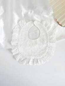 Baby Ins Korean Style Spring/Summer Bibs, Infant Korean U-Shaped Drool Bibs, Floral Edge Drool Bibs For Babies - Multicolor - View 11