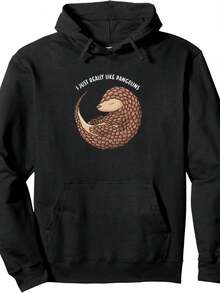 I Just Really Like Pangolins Pangolin Pullover Hoodie - Style 7 - View 1