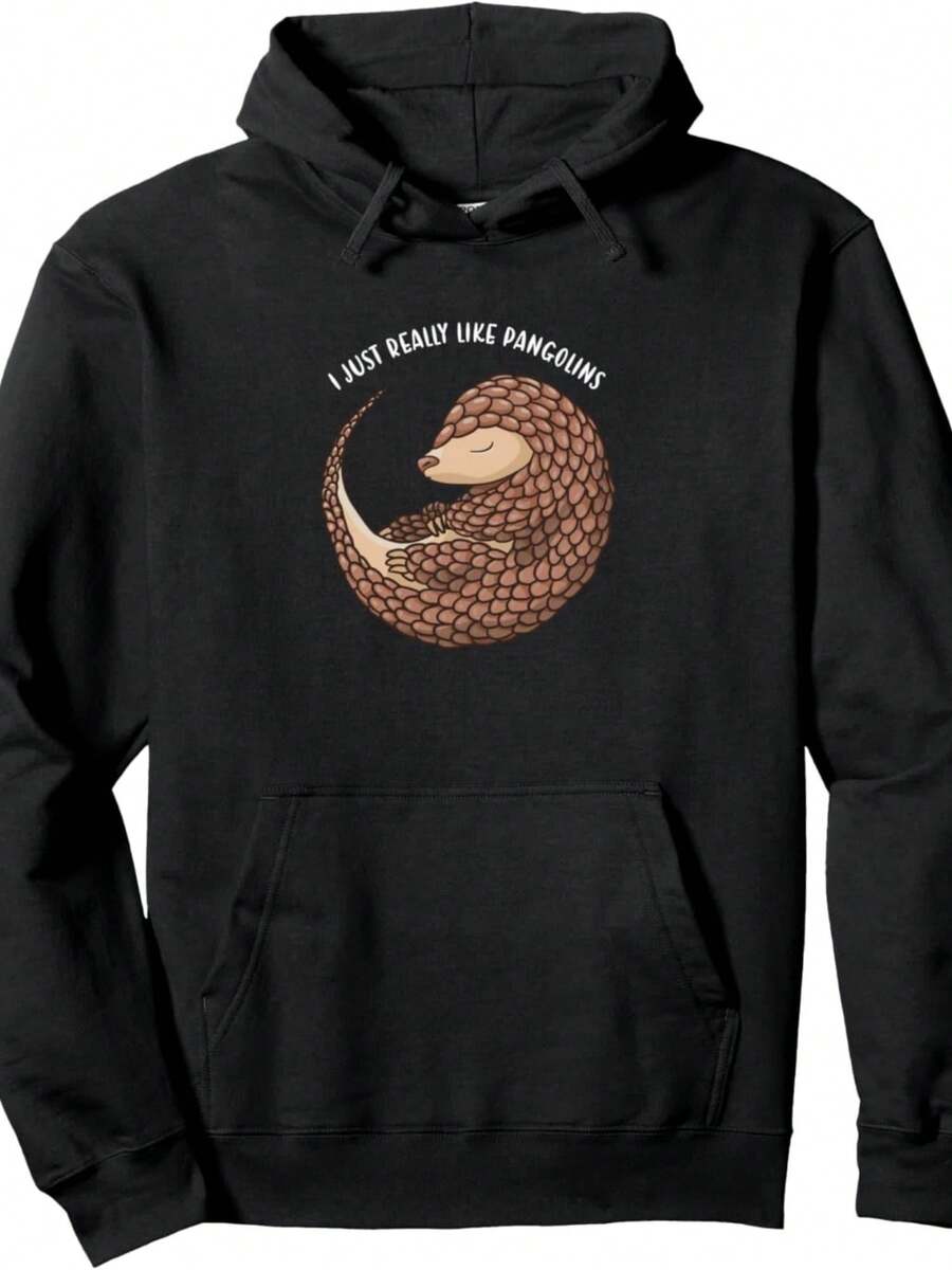 I Just Really Like Pangolins Pangolin Pullover Hoodie - Style 7 - View 1