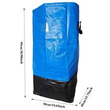 1pc Heavy Duty Moving Bag With Sturdy Handles Drawstring Closure - Large Capacity Storage Bag With Foldable Space-Saving Design, Made Of High-Strength Plastic Material, Suitable For Moving, Travel, Storage, Dorm, Home Use - Great For Storing Clothes, Bedding, Household Items, Laptop Cases, Dorm Essentials, Easy To Carry, Reinforced Structure, Ideal For Packing And Frequent Travelers - Multicolor - View 7