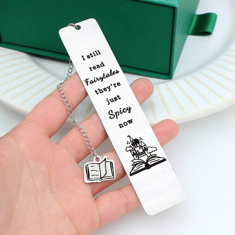 Spicy Fairy Tale Stainless Steel Bookmark - Perfect Gift For Women, Girls, And Book Lovers|Perfect For Romantic Readers, Bookworms, Birthday, Valentine's Day And Christmas, Book Nerd, Reading Gift, Book Club, Friends - Hs522 - View 1