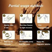 22.0cm Sandalwood Incense Sticks, Perfect For Yoga And Meditation. They Help Clear The Mind, Dispel Negative Energy, And Are Ideal For Hotels, Parties, And Travel. An Excellent Accessory For Meditation. - Sandalwood - View 6