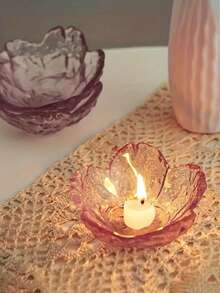 1 قطعة/3 قطع من حاملات الشموع الزجاجية الزخرفية الفنية، حاملات شموع زهور الكرز، حاملات شموع زهرية، حاملات شموع مركزية لطاولة الحفلات والطعام، ديكور طاولة الزفاف، حاملات شموع لطاولة الطعام والزفاف والحفلات وديكور المنزل (الشموع غير مشمولة)