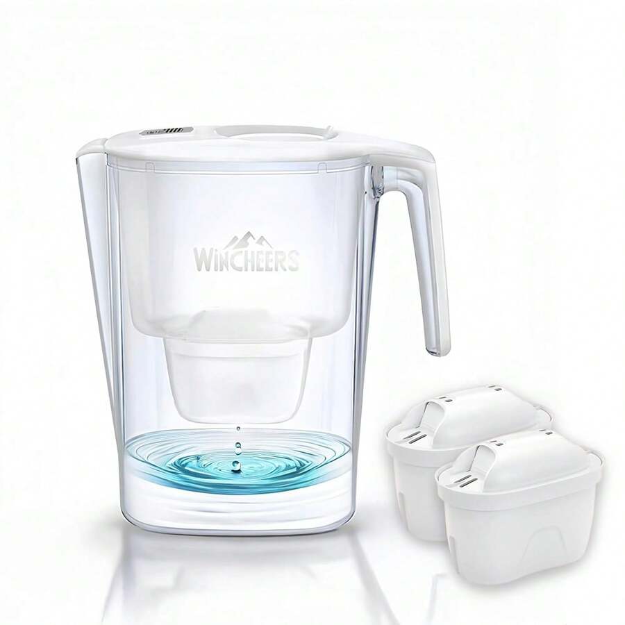 Jarra Purificadora de Agua 3.6L con 2 Filtros de Carbón Activado - Jarra Filtro de Agua, Gran Capacidad, Agua Pura y Sabrosa (Blanco) - blanco - Ver 1