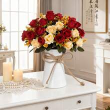 1/80 Stück künstliche Rosen Blumen Seide EUKALYPTUS Bouquet Valentinstag Geschenke Hochzeitsdekoration DIY Kranz Material, Braut Handgelenk Blumen Dekoration Zubehör, Hochzeitsauto Dekoration, Türbogen Dekoration, Zuhause, Esszimmer, Schlafzimmer, Vase Dekoration, Geburtstagsparty Dekorationsmaterialien Neujahrsgeschenke