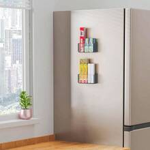 4 Pack Kitchen Wrap Organizer Wall Mounted Bathroom Organizers No Drilling Wall Door Mount Kitchen Wrap Rack Foil Wrap, Cling Wrap, And Food Bags 4, Gray