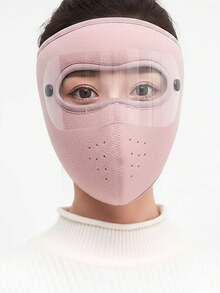 1pc Full Face Mask, Warm Winter Outdoor Windproof Dust-Proof Ear Protection Thick Face Cover For Men And Women - Multicolor - View 5