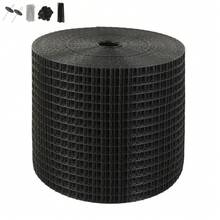 6 Inch X 100ft Solar Panel Bird Guard, Critter Guard Roll Kit With 100pcs Aluminum Alloy Fasteners, Solar Panel Guard With Rust-Proof PVC Coating, 1/2 Inch Wire Roll Mesh - Black - View 8
