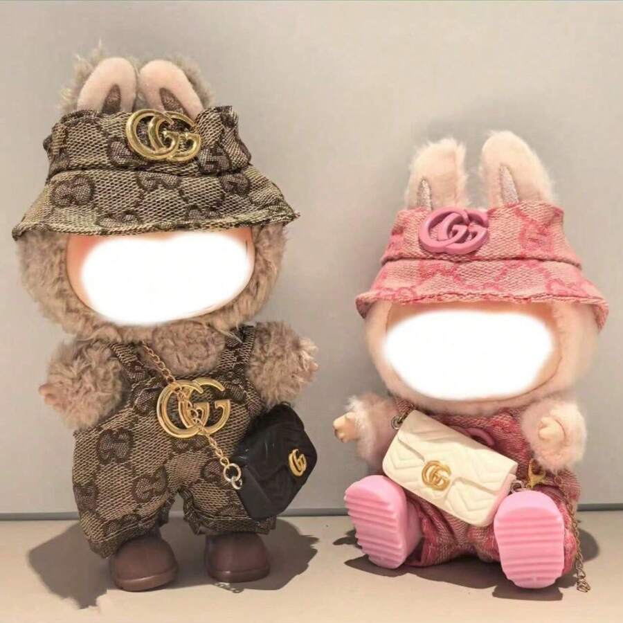 [Clothes Only]17cm Doll Changeable Outfit Set Accessories, Keychains, Fragrance Dress Sets For LABUBU,Back To School Gift,Summer Collection,Birthday/Holiday Present - Multicolor - View 1