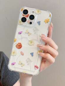 1pc Fashionable & Creative Full-Screen Christmas Reindeer, Snowflake, Gingerbread Man Pattern Transparent Shockproof Phone Case, Compatible With IPhone XS/XS Max/XR/11/12/13/14/14 Plus/15/15 Plus/16/16 Plus/7/8 Plus/17/17 Pro And Other Models - Multicolor - View 8