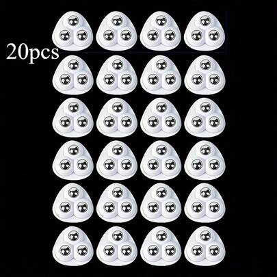 20 piezas Ruedas mini de alta resistencia con base giratoria de 360° - Instalación sin taladro, funcionamiento silencioso, cojinetes de acero inoxidable - Para muebles, gabinetes, cajas de almacenamiento, oficina, hogar, taller - (20 piezas) - Blanco/Negro, Movilidad de muebles, Diseño compacto