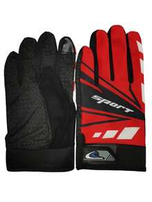 Kids' Cycling Gloves, Full Finger Thin Breathable Anti-Slip Durable Bike/Motorcycle Gloves