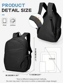 Large Capacity Laptop Backpack For Men, Water Resistant Casual Daypack With Multiple Pockets, Lightweight School Backpack For College Work Travel - Multicolor - View 7