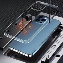 Carcasa transparente de teléfono móvil de moda Cubierta de teléfono transparente para iPhone con diseño de texto Built by Black History en color gris con detalles en naranja ideal para uso diario y expresión cultural - transparente - Ver 4