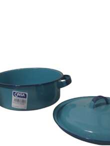 HIGH QUALITY PEWTER SMALL PUDDING DISH. - Blue - View 3