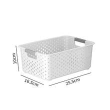1 hộp nhựa lưu trữ hiện đại có tay cầm - Có thể lưu trữ và sắp xếp quần áo, đồ chơi, búp bê, các vật dụng khác, chống bụi và chống ẩm, thích hợp cho phòng ngủ, phòng khách, phòng học, ký túc xá - trắng - Xem 12