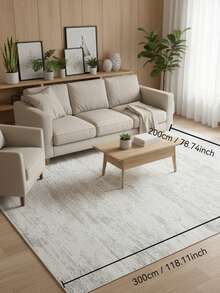 1PC Machine Washable Large - Size Modern Light Gray Textured Pattern Area Mat Rug Indoor Living Room Decorative Rug With Stylish Light Gray Textured Pattern Design Durable Easy Clean Floor Mat For Home Decoration Kitchen Rug