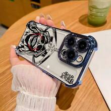 Estuche de teléfono para anime popular y genial S-Leveling, adecuado para 16, 15, 14, 13, 12, 11 Pro, X, XR, XS, 8, Plus, con una parte trasera suave y transparente que resistente a caídas.17  17promax - Azul - Ver 4