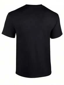 Camiseta Divertida para Hombre con Estampado de Pez en Zapatos - Camiseta de Cuello Redondo Ultra Suave y Transpirable con Texto de Pez y Gráfico de Zapatos, Humor Casual / Regalo de Navidad/Halloween para Fiestas, Ropa Casual, TALLAS GRANDES - Negro - Ver 2