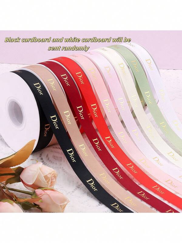 ริบบิ้นผ้า Grosgrain ปั๊มลายฟอยล์เมทัลลิก 2 ซม., มีหลายสีให้เลือก, ผ้าโพลีเอสเตอร์ความหนาแน่นสูงทอลายเกลียว, นุ่มและทนทาน, เหมาะสำหรับทำโบว์ที่สวยงาม, ตกแต่งเค้ก, ห่อของขวัญ, ฉากหลังงานปาร์ตี้, งานแต่งงาน และงานเฉลิมฉลองอื่นๆ, เหมาะสำหรับยกระดับบรรจุภัณฑ์และการตกแต่ง, ใช้ได้ตลอดทั้งปี