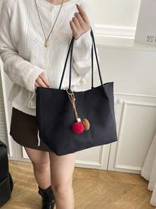 Große Kapazität Shopper, modische Schultertasche, Ins-Stil, Herbst/Winter