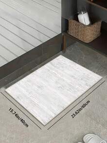 1PC Machine Washable Large - Size Modern Light Gray Textured Pattern Area Mat Rug Indoor Living Room Decorative Rug With Stylish Light Gray Textured Pattern Design Durable Easy Clean Floor Mat For Home Decoration Kitchen Rug