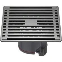 Drenaje de Piso Cuadrado Acero Inoxidable - Anti-Olor Baño Drenaje de Piso, Rejilla de Desagüe de Cocina, con Dos Núcleos de Drenaje, Adecuado para Baños, Cocinas, Balcones, 10 x 10 (Gris Pistola) - 1 - Ver 8