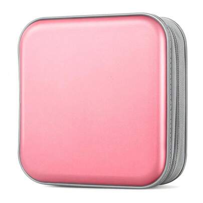 CD Case, DVDs Wallet Holder, CD/DVD Case Wallet 40 Discs Heavy Duty Bag Binder Storage Booklet Album (Light Pink){Inchcolor_nameinch:InchLightPinkinch}