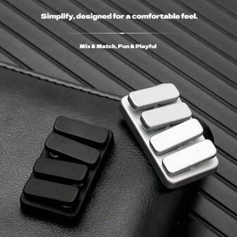 2026新款锌合金EDC钢琴键压力跷跷板，EDC玩具，金属块推板按压硬币个性化减压玩具，趣味减压玩具，送给他的生日礼物，圣诞礼物