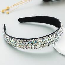 1PC, Headband With High-End Feel, Colorful Full Non-Slip Headband, Simple Wide Face Washing Hair Accessory, Fashionable Party, Daily Casual Home Use, Family And Friends - Rainbow Colors - View 3