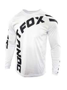 DONUTFOX 2025 Men's Cycling Long Sleeve T-Shirt, Mountain Bike Cycling Jersey, Downhill Cycling Jersey, Mountain Bicycle T-Shirt, Motorcycle Off-Road T-Shirt, Endurance Off-Road T-Shirt White Spring - White - View 12