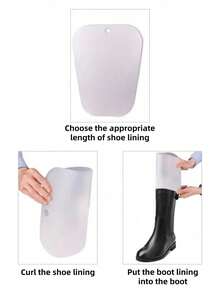 3M 2 pezzi Modellatori elastici trasparenti in PP per stivali da 14 pollici/16 pollici