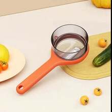 New With Box Storage Kitchen Special Fruitpeeler Anti-Slip Vegetable Peeler With Container  Double-Sided Stainless Steel Multi-Function Peeler For Home Kitchen - Orange - View 9