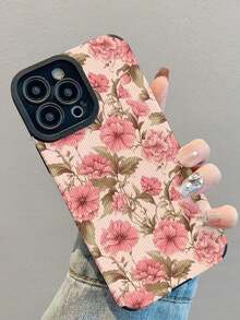 1 buah Casing Ponsel TPU Lembut Tahan Guncangan Klasik Motif Bunga Kompatibel dengan Seri Apple 17Pro/17/Air/17Promax/11/12/13/14/12 Pro Max/16 Pro/15/X/XR/7/8Plus, Perlindungan Lensa, Hadiah Liburan - MultiWarna - View 5