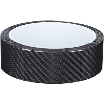 Película Protectora de Fibra de Carbono Negra Protector de Borde de Puerta de Automóvil Adhesivo Antiarañazos Accesorio de Automóvil para Protector de Umbral de Puerta de 3