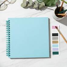 1 件 7 英寸创意 DIY 剪贴簿、手工相册、礼物、婚礼相册、粉丝收藏相册、家居装饰、工艺礼品，包含 1 张贴纸 - 彩色 - 查看 7