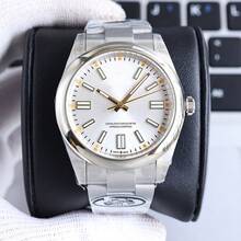 Factory Low Price Cross-Border Dropshipping Laojia Consumable Series Fully Automatic Mechanical Men's Watch Station West Source Micro Business Wholesale - White Shell Blue Surface - View 6