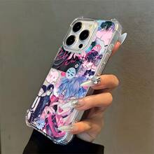 Funda de teléfono con adhesivo creativo lindo de Alien Stage Ivan Tier, adecuada para  17 16e 16 15 14 13 12 11 Air Pro Max Mini XR XS X 7 8 Plus, protección a prueba de golpes de cuatro esquinas, funda trasera de TPU suave magnética transparente, funda de teléfono de animal, protección de teléfono, funda a prueba de golpes, funda artística de teléfono, estilo anime, material duradero, funda protectora ligera, funda protectora, usuarios de , jóvenes adultos - Mezcla de colores - Ver 2
