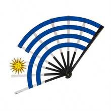 1 件球迷旗帜，足球迷折叠手扇，德国、法国、意大利、西班牙国旗道具