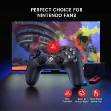 Controlador Original GameSir Tarantula Pro Switch, gamepad con efecto Hall para Nintendo Switch, , teléfono móvil Android - Con base - Ver 2