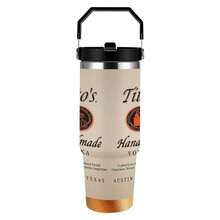 30oz Stainless Steel Insulated Tumbler With Leak-Proof Lid & Portable Handle - Tito's Handmade Vodka Label Design,Long-Lasting Hot/Cold Insulation,Perfect For Car,Office,Travel And Christmas Gifts - Nhiều màu - Xem 9
