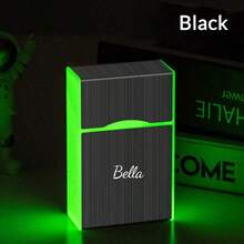 Customized Name And Letter Style 1 Piece Waterproof And Pressure-Resistant Large Capacity Magnetic Flip Cover Cigarette Case - Style a - View 12