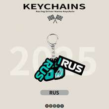 2025 F1 车手姓名钥匙扣，赛车钥匙扣，F1 赛车运动钥匙扣，赛车运动钥匙扣，钥匙圈配件，包包挂件，波兰、南非、勒芒等地车手专属钥匙扣，兰多钥匙扣，2D 双面卡通人物挂件。卡通人物礼物。适合车迷、生日礼物、钥匙扣、汽车钥匙扣及包装装饰、背包及室内装饰。