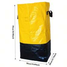 1pc Heavy Duty Moving Bag With Sturdy Handles Drawstring Closure - Large Capacity Storage Bag With Foldable Space-Saving Design, Made Of High-Strength Plastic Material, Suitable For Moving, Travel, Storage, Dorm, Home Use - Great For Storing Clothes, Bedding, Household Items, Laptop Cases, Dorm Essentials, Easy To Carry, Reinforced Structure, Ideal For Packing And Frequent Travelers - Multicolor - View 8