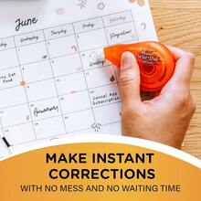 BIC Wite-Out EZ Correct Tear-Resistant Correction Tape With 39.3 Ft Of Tape, 10-Count Pack In White{Inchcolorinch:InchWhite Tapeinch} - Băng trắng - Xem 5