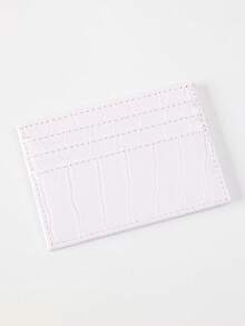 1pc Crocodile Patterned Pu Material Multi Slot Fashionable Card Bag, Wallet, Business Card Holder, Credit Card Bag, Mini Wallet, Card Bag. - Multicolor - View 15