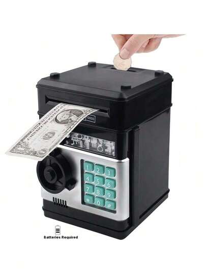 Electronic Piggy Bank - Mini ATM Piggy Bank, ATM Machine Gift, Electronic Code Piggy Bank, Money Box Cash Coin Can Password Code Lock, Suitable Birthday Gifts For Boys Girls Aged 3 4 5 6 7 8+