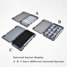 钓具盒可组装成钓鱼配件工具收纳盒、鱼钩盒、假饵盒、鲤鱼垂钓用品盒 - 彩色 - 查看 5