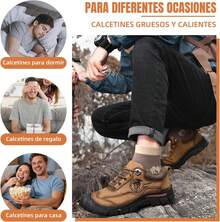 Calcetines térmicos de invierno-5 Pcs,Calcetines de lana para mujeres/hombres,Calcetines de peluche suaves y cálidos engrosados para mujeres,Patrón de camello - 1 - Ver 2
